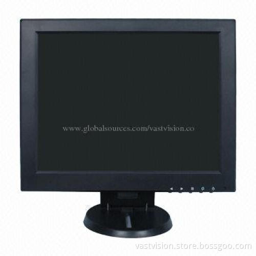 12-inch POS LCD display with 800 x 600 pixels, white & black colors, optional